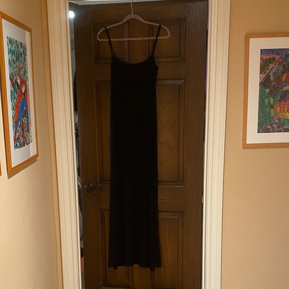 SKIMS Classic Black Maxi Dress